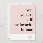 Cartes Pour Fêtes Annuelles Citation romantique moderne (Devant)