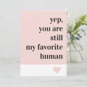 Cartes Pour Fêtes Annuelles Citation romantique moderne (Debout devant)