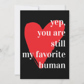 Cartes Pour Fêtes Annuelles Citation romantique moderne (Devant)