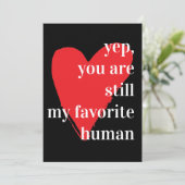 Cartes Pour Fêtes Annuelles Citation romantique moderne (Debout devant)