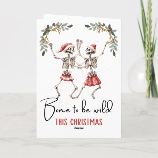 Cartes Pour Fêtes Annuelles Citations drôles et effrayantes de Noël personnali (Dos)