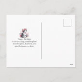 Cartes Pour Fêtes Annuelles Cite Kitten Roses roses roses Petite-fille (Dos)