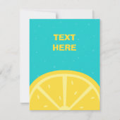 Cartes Pour Fêtes Annuelles citron jaune frais (Devant)