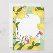 Cartes Pour Fêtes Annuelles Citron Squeeze Mariage Anniversaire Vert (Dos)