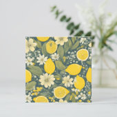 Cartes Pour Fêtes Annuelles citron vintage (Debout devant)