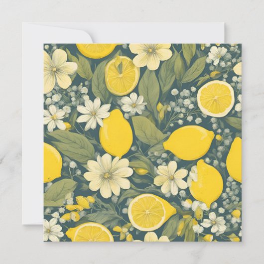 Cartes Pour Fêtes Annuelles citron vintage (Devant)