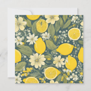 Cartes Pour Fêtes Annuelles citron vintage