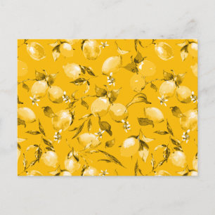 Cartes Pour Fêtes Annuelles citrons aquarelle 10
