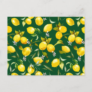 Cartes Pour Fêtes Annuelles Citrons aquarelle 9
