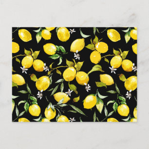 Cartes Pour Fêtes Annuelles citrons d'aquarelle 7