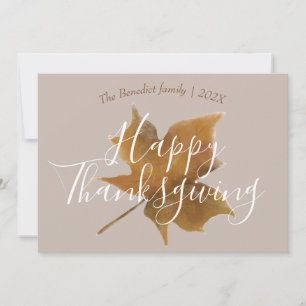 Cartes Pour Fêtes Annuelles Citrouille automne automne feuilles bon thanksgivi