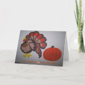 Cartes Pour Fêtes Annuelles Citrouille, BON THANKSGIVING ! (Dos)