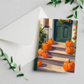 Cartes Pour Fêtes Annuelles Citrouille d'automne | Automne Thanksgiving Peint