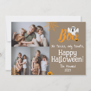 Cartes Pour Fêtes Annuelles Citrouille de Boo jack-o-lanterne Halloween Photom