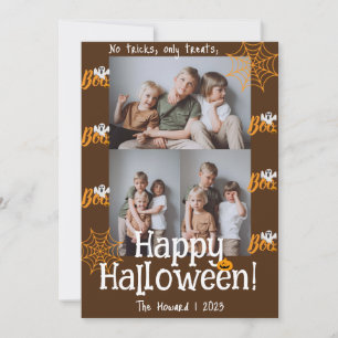 Cartes Pour Fêtes Annuelles Citrouille de Boo jack-o-lanterne Halloween Photom