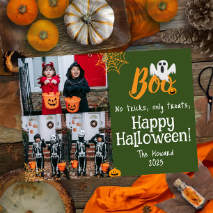 Cartes Pour Fêtes Annuelles Citrouille de Boo jack-o-lanterne Halloween Photom