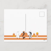 Cartes Pour Fêtes Annuelles Citrouille de dessin mignon Penguin Drôle Hallowee (Dos)