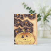 Cartes Pour Fêtes Annuelles Citrouille de Halloween (Debout devant)