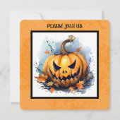 CARTES POUR FÊTES ANNUELLES CITROUILLE DU CONCOURS CARVING (Devant)