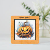 CARTES POUR FÊTES ANNUELLES CITROUILLE DU CONCOURS CARVING (Debout devant)