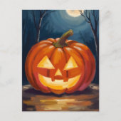 Cartes Pour Fêtes Annuelles Citrouille Halloween Jack-O-Lantern (Devant)
