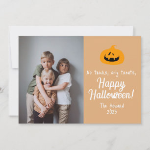 Cartes Pour Fêtes Annuelles citrouille jack-o-lanterne Joyeux Halloween Photo
