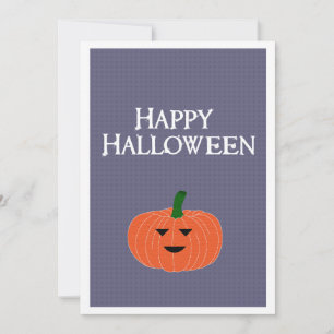 Cartes Pour Fêtes Annuelles Citrouille orange personnalisée Jack O Lantern eff