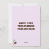 Cartes Pour Fêtes Annuelles Citrouille orange | TRICK or TREAT Halloween Ghost (Dos)