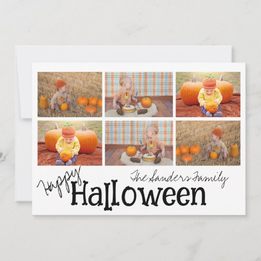 Cartes Pour Fêtes Annuelles Citrouille Patch Whimsy (Devant)