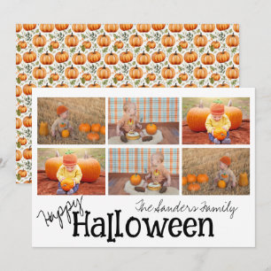 Cartes Pour Fêtes Annuelles Citrouille Patch Whimsy