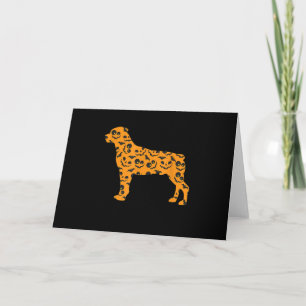 Cartes Pour Fêtes Annuelles Citrouille Rottweiler BatFormé drôle Halloween eff