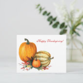 Cartes Pour Fêtes Annuelles Citrouilles aquarelle (Debout devant)