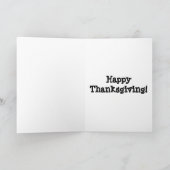 Cartes Pour Fêtes Annuelles Citrouilles, Bon thanksgiving (Intérieur)