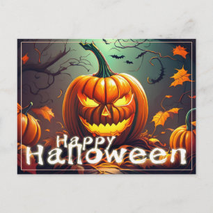 Cartes Pour Fêtes Annuelles Citrouilles classiques de l'Arbre tordu des chauve