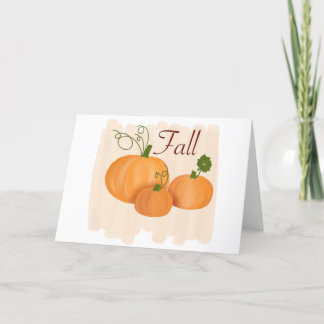Cartes Pour Fêtes Annuelles Citrouilles d'automne