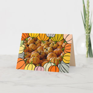 Cartes Pour Fêtes Annuelles Citrouilles de Happy Thanks Giving