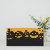 Cartes Pour Fêtes Annuelles citrouilles déplaisants (Debout devant)