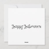 Cartes Pour Fêtes Annuelles Citrouilles d'Halloween effrayantes (Dos)