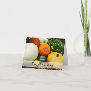 Cartes Pour Fêtes Annuelles Citrouilles et gourmets Thanksgiving