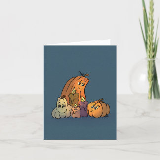Cartes Pour Fêtes Annuelles Citrouilles heureux avec bougies