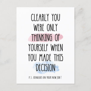 Cartes Pour Fêtes Annuelles Clairement Vous Ne Pensiez Qu'À Vous-Même