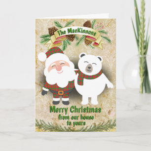 Cartes Pour Fêtes Annuelles Clan MacKinnon Tartan Plaid Christmas