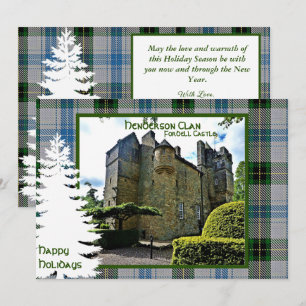 Cartes Pour Fêtes Annuelles Clan Tartan personnalisé écossais Henderson