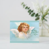 Cartes Pour Fêtes Annuelles Clapsaddle : Ange charmant du Nouvel An (Debout devant)