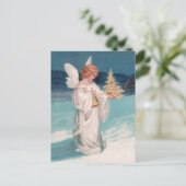 Cartes Pour Fêtes Annuelles Clapsaddle : Ange de Noël avec Bell (Debout devant)