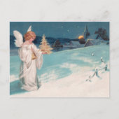 Cartes Pour Fêtes Annuelles Clapsaddle : Ange de Noël avec Bell (Devant)