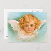 Cartes Pour Fêtes Annuelles Clapsaddle : Charme Ange de Noël (Devant / Derrière)