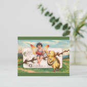 Cartes Pour Fêtes Annuelles Clapsaddle : Musique Faisant Fée de Pâques (Debout devant)