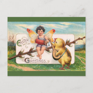 Cartes Pour Fêtes Annuelles Clapsaddle : Musique Faisant Fée de Pâques
