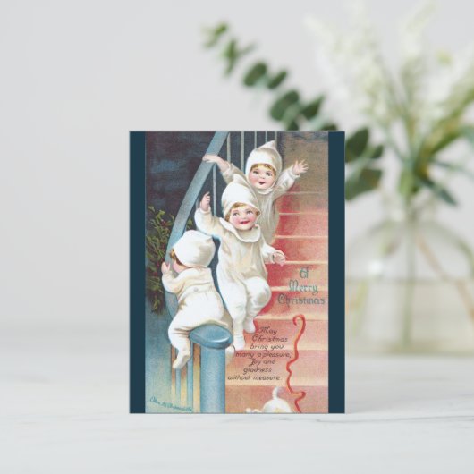 Cartes Pour Fêtes Annuelles Clapsaddle : The Night Before Christmas (Debout devant)